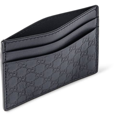 leather card holder gucci|gucci credit card holder men.